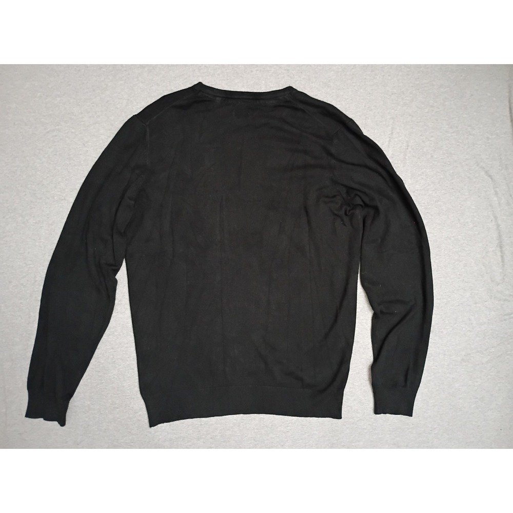 Buffalo David Bitton Mens Black Crew Neck Knit Sweater Large CA 60224 RN 149651